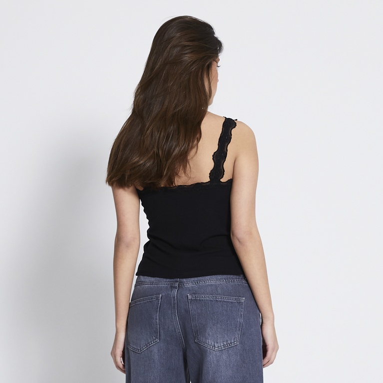 Lace tank top "Linnie" Black